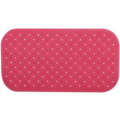 MSV Douche|bad anti-slip mat badkamer - rubber - fuchsia - 36 x 76 cm Roze