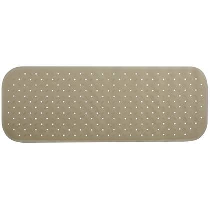MSV Douche|bad anti-slip mat badkamer - rubber - - 36 x 97 cm Beige
