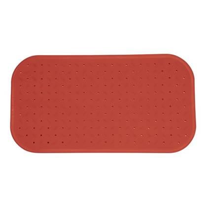 MSV Douche|bad anti-slip mat badkamer - rubber - terracotta - 36 x 97 Bruin