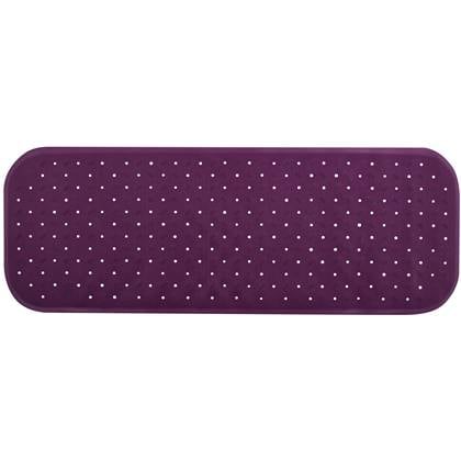 MSV Douche|bad anti-slip mat badkamer - rubber - - 36 x 97 cm Paars