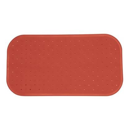 MSV Douche|bad anti-slip mat badkamer - rubber - terracotta - 36 x 65 Bruin