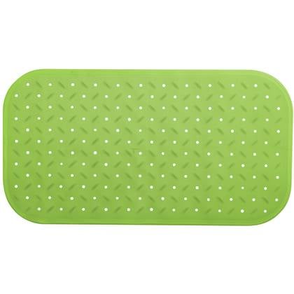 MSV Douche|bad anti-slip mat badkamer - rubber - lime - 36 x 65 cm Groen