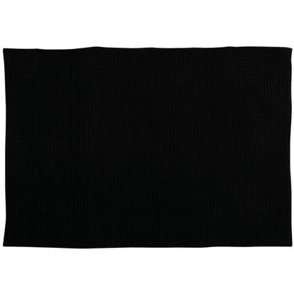 MSV Badkamerkleed|badmat tapijtje - - 50 x 80 cm Zwart