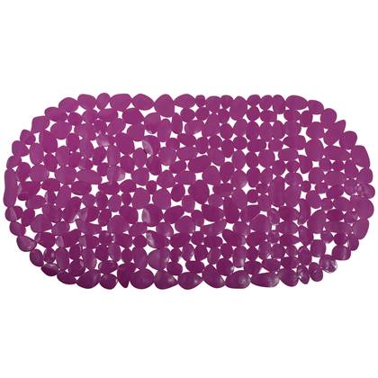 MSV Douche|bad anti-slip mat badkamer - pvc - - 39 x 99 cm Paars