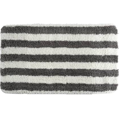 MSV Badkamerkleed|badmat voor op de vloer - |wit - 50 x 80 cm Grijs