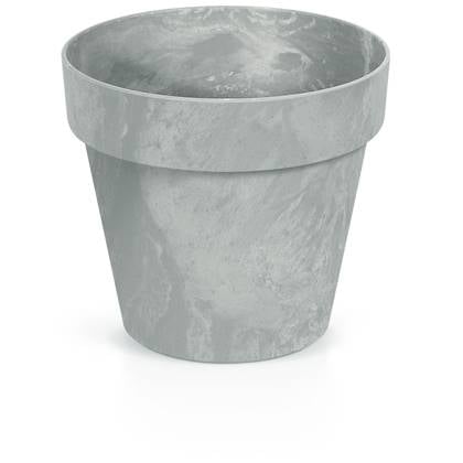 Prosperplast Bloempot - betonlook - licht - kunststof - 40cm Grijs