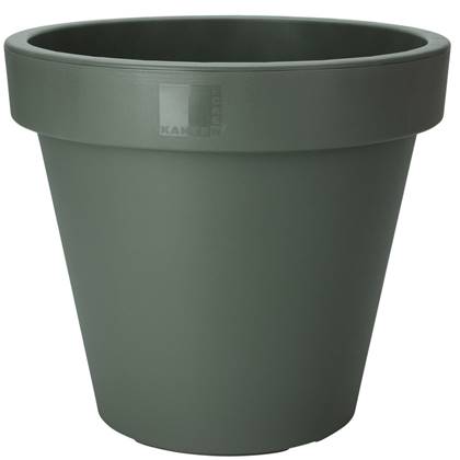 Pro Garden Plantenpot - Tuin - kunststof - donker - D50 cm Groen