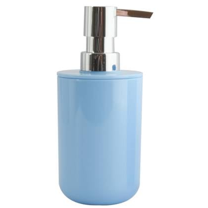 MSV Zeeppompje|dispenser Porto - kunststof - pastel - 7 x 16 cm Blauw