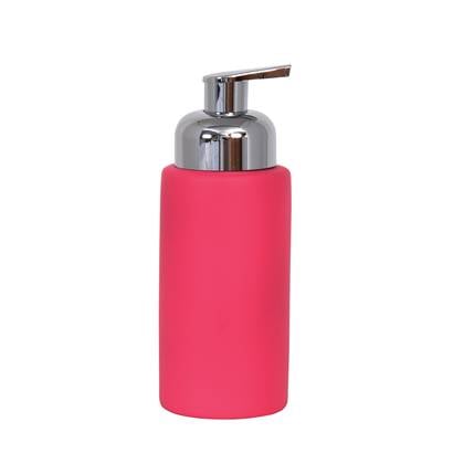 MSV Zeeppompje|dispenser Kyoto - keramiek - fuchsia |zilver - 18 c Roze