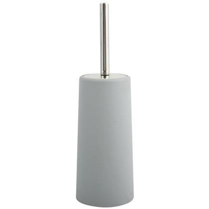 MSV Toiletborstel houder|WC-borstel - licht - kunststof - 35 cm Grijs