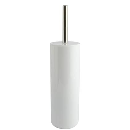 MSV Porto Toilet|wc-borstel in houder - kunststof - - 38 cm Wit