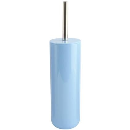 MSV Porto Toilet|wc-borstel houder - kunststof - pastel - 38 cm Blauw