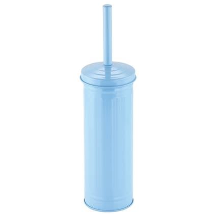 MSV Industrial Toilet|wc-borstel houder - metaal - pastel - 38 c Blauw