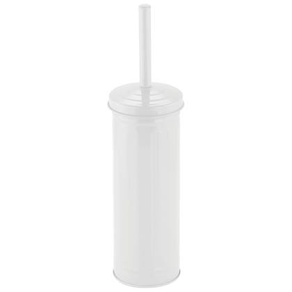 MSV Industrial Toilet|wc-borstel houder - metaal - - 38 cm Wit