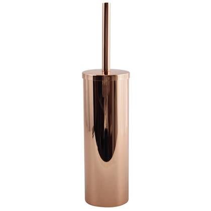 MSV Toilet|wc-borstel in houder Doha - rvs - kleur - 40 cm Koper