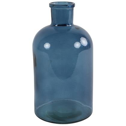 Countryfield Vaas - zee - glasA‚A - apotheker fles - D14 x H27 c Blauw