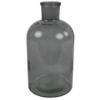 Countryfield Vaas - |transparant - glasA - fles - D14 x H27 cm Grijs
