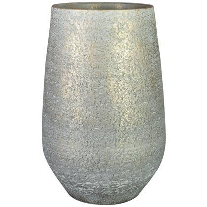Ter Steege Bloempot|plantenpot hoog - binnen - metallic zilver - Grijs