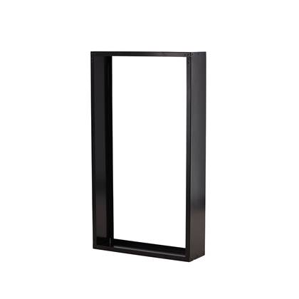 Nest outdoor Gustav stalen houtopslag zwart 100 x 180 cm