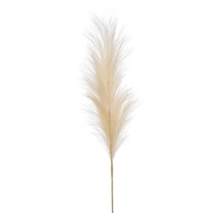 Emerald Pampasgras kunst pluim steel|tak - creme wit - 115 cm Crème
