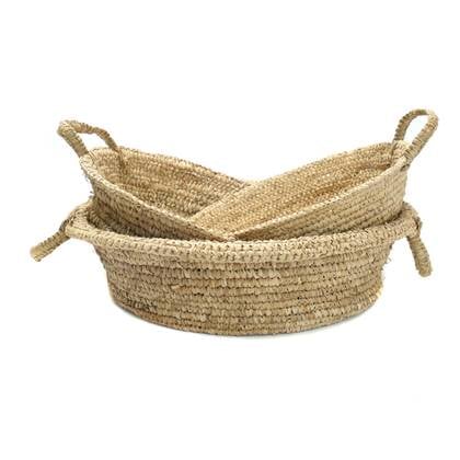 Bazar Bizar - De Raffia Mand - Naturel - L