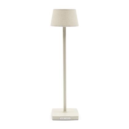 Riviera Maison Tafellamp beige, LED lamp RM Luminee USB Aluminium