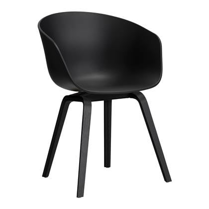 HAY About a Chair AAC22 Stoel - Black Oak - Black