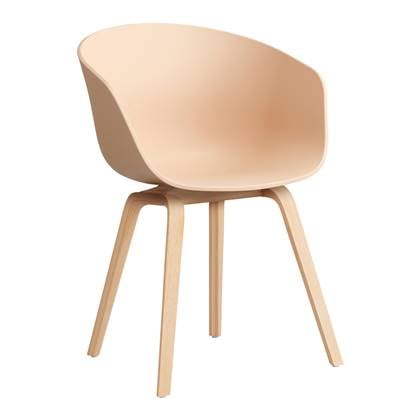 HAY About a Chair AAC22 Stoel - Soaped Oak - Pale Peach
