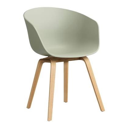 HAY About a Chair AAC22 Stoel Oak Pastel Green