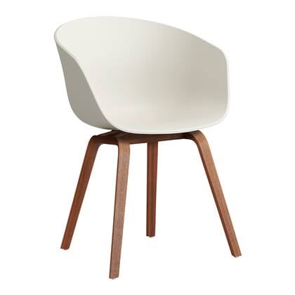 HAY About a Chair AAC22 Stoel Walnut Melange Cream