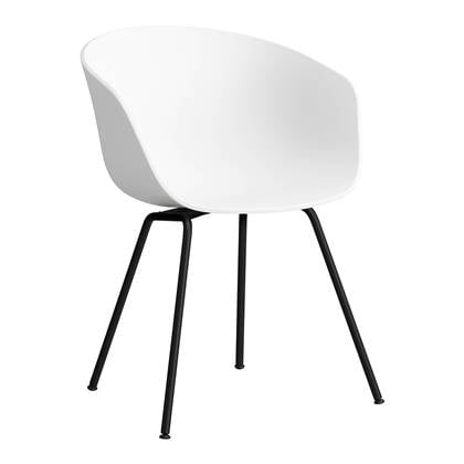 HAY About a Chair AAC26 Stoel Black Steel White
