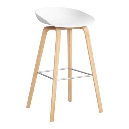 HAY About a Stool AAS32 Barkruk - H 75 cm - Soaped Oak - White