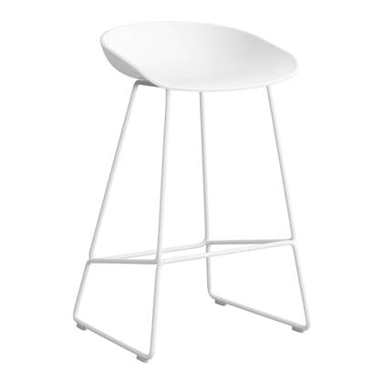 HAY About a Stool AAS38 Barkruk H 65 cm White Steel White