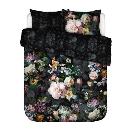 Essenza Fleur Festive Dekbedovertrek Blooming Black 200 x 220 cm