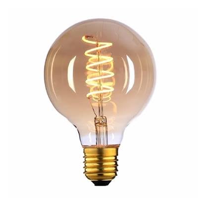 Highlight E27 4Watt Gold Spiraal 80mm Dimbaar Goud