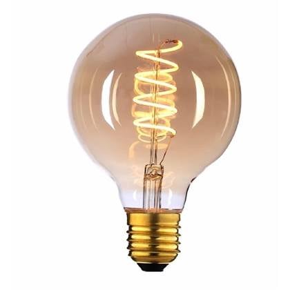 Highlight E27 4Watt Gold Spiraal 95mm Dimbaar Goud