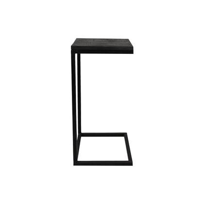 Bijzettafel Read - - mangohout|ijzer Zwart