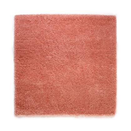 Tapeso Vierkant hoogpolig vloerkleed - Cozy Shaggy - roze - 300x300 cm