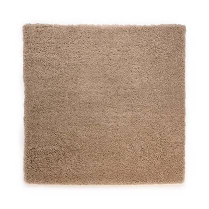 Vierkant hoogpolig vloerkleed - Cozy Shaggy - beige 300x300 cm