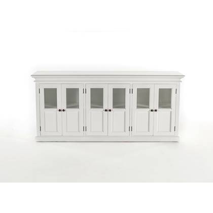 Hioshop Halifax dressoir 6 deuren wit.