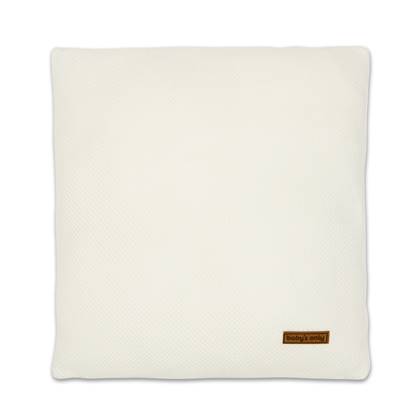 Baby's Only Gebreid sierkussen babykamer Classic - Wolwit - 40x40 cm - Inclusief kussenvulling