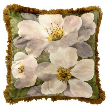 Dutch Decor kussenhoes NENA - 45x45 cm Olive Branch Groen