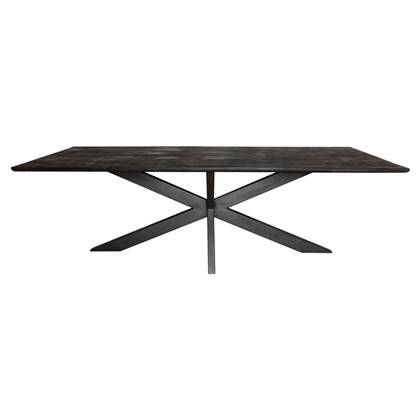 Eetkamertafel Zwart - Eetkamertafel Daan - Eettafel industrieel 200 cm