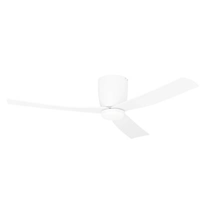 EGLO - Lereci - Ventilator 3 bladen d 132 cm + LED dimbaar Wit