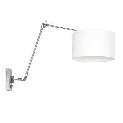 Moderne Wandlamp - Steinhauer - Metaal - Modern - E27 - L: 32cm - Voor Binnen - Woonkamer - Eetkamer - Zilver