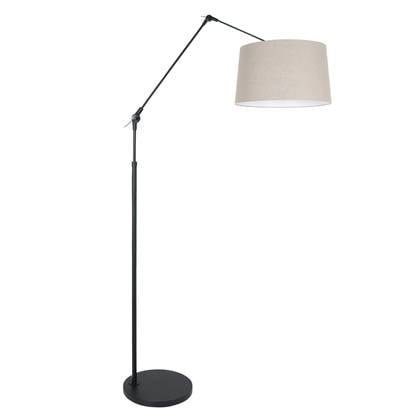 Moderne Vloerlamp - Steinhauer - Metaal - Modern - E27 - L: 145cm - Voor Binnen - Woonkamer - Eetkamer - Zwart