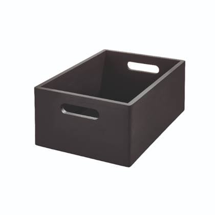 IDesign  Opbergbox met Handgrepen, 25.5 x 38 x 15 cm, Paulownia Hout,