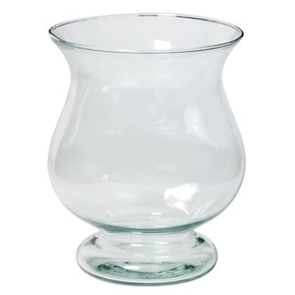 Floran Bloemenvaas Bora - kelk model - eco glas - D17 x H20 cm Transparant
