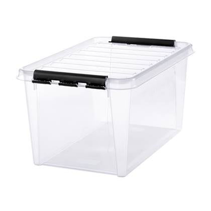 Orthex - Opbergboxen met deksel | 47 liter (39 x 59 x 31 cm) Transparant