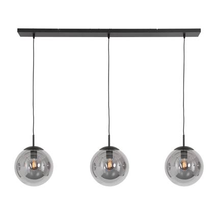 Steinhauer Design Hanglamp - Rookglas - Zwart